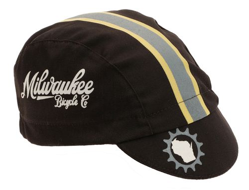 Milwaukee Bicycle Co. Cycling Cap - Black/Stripe