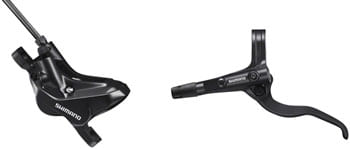 Shimano BR-MT420 Disc Brake and BL-MT401 Lever - Front, Hydraulic, 4-Piston, Post Mount, Black